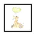 Picture of Heart Balloon Giraffe _GroupedProduct_Square_Mini_ _GroupedProduct_Square_Framed_Matted_