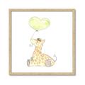 Picture of Heart Balloon Giraffe _GroupedProduct_Square_Mini_ _GroupedProduct_Square_Framed_Matted_