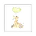 Picture of Heart Balloon Giraffe _GroupedProduct_Square_Mini_ _GroupedProduct_Square_Framed_Matted_
