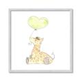 Picture of Heart Balloon Giraffe _GroupedProduct_Square_Mini_ _GroupedProduct_Square_Framed_Matted_