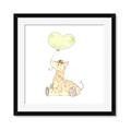 Picture of Heart Balloon Giraffe _GroupedProduct_Square_Mini_ _GroupedProduct_Square_Framed_Matted_