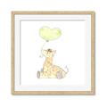 Picture of Heart Balloon Giraffe _GroupedProduct_Square_Mini_ _GroupedProduct_Square_Framed_Matted_
