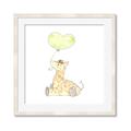 Picture of Heart Balloon Giraffe _GroupedProduct_Square_Mini_ _GroupedProduct_Square_Framed_Matted_
