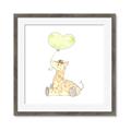 Picture of Heart Balloon Giraffe _GroupedProduct_Square_Mini_ _GroupedProduct_Square_Framed_Matted_