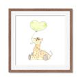 Picture of Heart Balloon Giraffe _GroupedProduct_Square_Mini_ _GroupedProduct_Square_Framed_Matted_