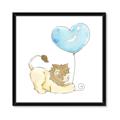 Picture of Heart Balloon Lion _GroupedProduct_Square_Mini_ _GroupedProduct_Square_Framed_Matted_
