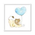 Picture of Heart Balloon Lion _GroupedProduct_Square_Mini_ _GroupedProduct_Square_Framed_Matted_