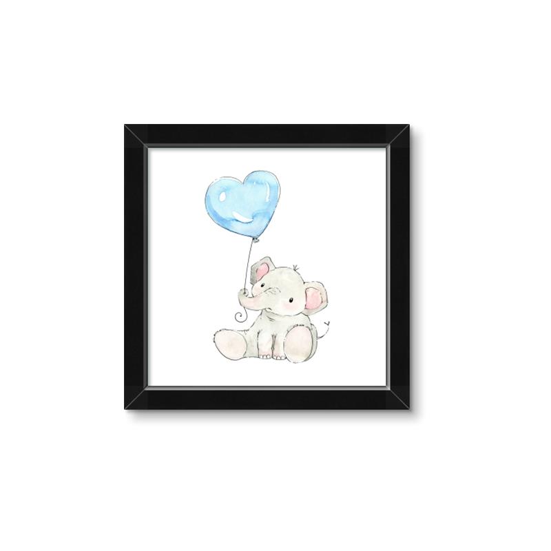 Picture of Heart Balloon Elephant _GroupedProduct_Square_Mini_ _GroupedProduct_Square_Framed_Matted_