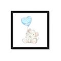 Picture of Heart Balloon Elephant _GroupedProduct_Square_Mini_ _GroupedProduct_Square_Framed_Matted_