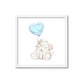 Picture of Heart Balloon Elephant _GroupedProduct_Square_Mini_ _GroupedProduct_Square_Framed_Matted_