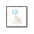 Picture of Heart Balloon Elephant _GroupedProduct_Square_Mini_ _GroupedProduct_Square_Framed_Matted_