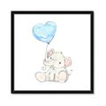 Picture of Heart Balloon Elephant _GroupedProduct_Square_Mini_ _GroupedProduct_Square_Framed_Matted_