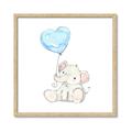 Picture of Heart Balloon Elephant _GroupedProduct_Square_Mini_ _GroupedProduct_Square_Framed_Matted_