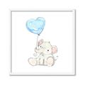Picture of Heart Balloon Elephant _GroupedProduct_Square_Mini_ _GroupedProduct_Square_Framed_Matted_