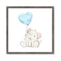 Picture of Heart Balloon Elephant _GroupedProduct_Square_Mini_ _GroupedProduct_Square_Framed_Matted_