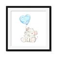Picture of Heart Balloon Elephant _GroupedProduct_Square_Mini_ _GroupedProduct_Square_Framed_Matted_