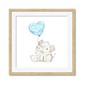 Picture of Heart Balloon Elephant _GroupedProduct_Square_Mini_ _GroupedProduct_Square_Framed_Matted_