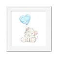 Picture of Heart Balloon Elephant _GroupedProduct_Square_Mini_ _GroupedProduct_Square_Framed_Matted_