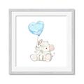 Picture of Heart Balloon Elephant _GroupedProduct_Square_Mini_ _GroupedProduct_Square_Framed_Matted_