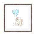 Picture of Heart Balloon Elephant _GroupedProduct_Square_Mini_ _GroupedProduct_Square_Framed_Matted_
