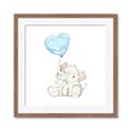 Picture of Heart Balloon Elephant _GroupedProduct_Square_Mini_ _GroupedProduct_Square_Framed_Matted_
