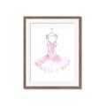 Picture of Ballerina Dress I _GroupedProduct_Rectangle_Portrait_Mini_ _GroupedProduct_Rectangle_Portrait_Framed_Matted_