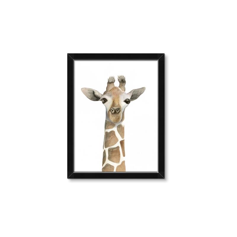 Picture of Giraffe Peekaboo _GroupedProduct_Rectangle_Portrait_Mini_ _GroupedProduct_Rectangle_Portrait_Framed_Matted_