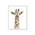 Picture of Giraffe Peekaboo _GroupedProduct_Rectangle_Portrait_Mini_ _GroupedProduct_Rectangle_Portrait_Framed_Matted_