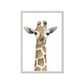 Picture of Giraffe Peekaboo _GroupedProduct_Rectangle_Portrait_Mini_ _GroupedProduct_Rectangle_Portrait_Framed_Matted_