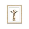 Picture of Giraffe Peekaboo _GroupedProduct_Rectangle_Portrait_Mini_ _GroupedProduct_Rectangle_Portrait_Framed_Matted_