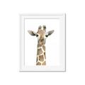 Picture of Giraffe Peekaboo _GroupedProduct_Rectangle_Portrait_Mini_ _GroupedProduct_Rectangle_Portrait_Framed_Matted_