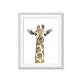 Picture of Giraffe Peekaboo _GroupedProduct_Rectangle_Portrait_Mini_ _GroupedProduct_Rectangle_Portrait_Framed_Matted_