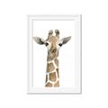 Picture of Giraffe Peekaboo _GroupedProduct_Rectangle_Portrait_Mini_ _GroupedProduct_Rectangle_Portrait_Framed_Matted_