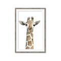 Picture of Giraffe Peekaboo _GroupedProduct_Rectangle_Portrait_Mini_ _GroupedProduct_Rectangle_Portrait_Framed_Matted_