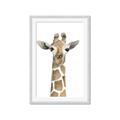 Picture of Giraffe Peekaboo _GroupedProduct_Rectangle_Portrait_Mini_ _GroupedProduct_Rectangle_Portrait_Framed_Matted_