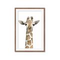 Picture of Giraffe Peekaboo _GroupedProduct_Rectangle_Portrait_Mini_ _GroupedProduct_Rectangle_Portrait_Framed_Matted_