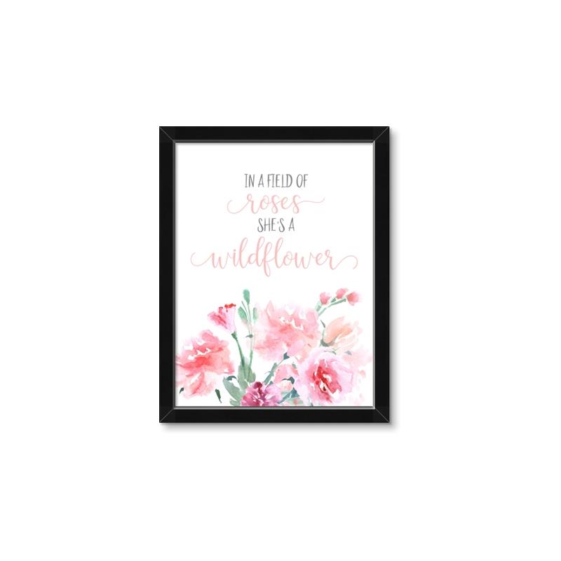 Picture of Be a Wild Flower _GroupedProduct_Rectangle_Portrait_Mini_ _GroupedProduct_Rectangle_Portrait_Framed_Matted_