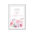 Picture of Be a Wild Flower _GroupedProduct_Rectangle_Portrait_Mini_ _GroupedProduct_Rectangle_Portrait_Framed_Matted_