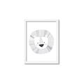 Picture of Gray Lion _GroupedProduct_Rectangle_Portrait_Mini_ _GroupedProduct_Rectangle_Portrait_Framed_Matted_
