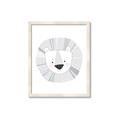 Picture of Gray Lion _GroupedProduct_Rectangle_Portrait_Mini_ _GroupedProduct_Rectangle_Portrait_Framed_Matted_