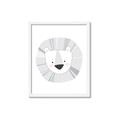 Picture of Gray Lion _GroupedProduct_Rectangle_Portrait_Mini_ _GroupedProduct_Rectangle_Portrait_Framed_Matted_