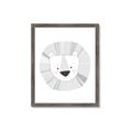 Picture of Gray Lion _GroupedProduct_Rectangle_Portrait_Mini_ _GroupedProduct_Rectangle_Portrait_Framed_Matted_