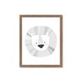 Picture of Gray Lion _GroupedProduct_Rectangle_Portrait_Mini_ _GroupedProduct_Rectangle_Portrait_Framed_Matted_