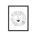 Picture of Gray Lion _GroupedProduct_Rectangle_Portrait_Mini_ _GroupedProduct_Rectangle_Portrait_Framed_Matted_