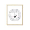 Picture of Gray Lion _GroupedProduct_Rectangle_Portrait_Mini_ _GroupedProduct_Rectangle_Portrait_Framed_Matted_