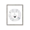 Picture of Gray Lion _GroupedProduct_Rectangle_Portrait_Mini_ _GroupedProduct_Rectangle_Portrait_Framed_Matted_