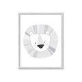 Picture of Gray Lion _GroupedProduct_Rectangle_Portrait_Mini_ _GroupedProduct_Rectangle_Portrait_Framed_Matted_