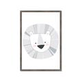 Picture of Gray Lion _GroupedProduct_Rectangle_Portrait_Mini_ _GroupedProduct_Rectangle_Portrait_Framed_Matted_