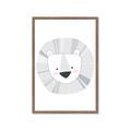 Picture of Gray Lion _GroupedProduct_Rectangle_Portrait_Mini_ _GroupedProduct_Rectangle_Portrait_Framed_Matted_