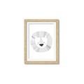 Picture of Gray Lion _GroupedProduct_Rectangle_Portrait_Mini_ _GroupedProduct_Rectangle_Portrait_Framed_Matted_